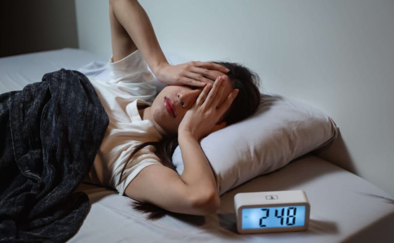 睡眠不足でストレス